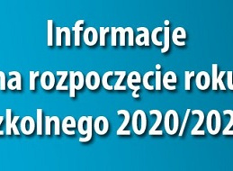 Rozpoczęcie roku szkolnego 2020/2021